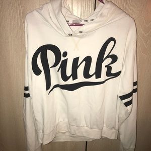 Women’s PINK Lg White Hoodie